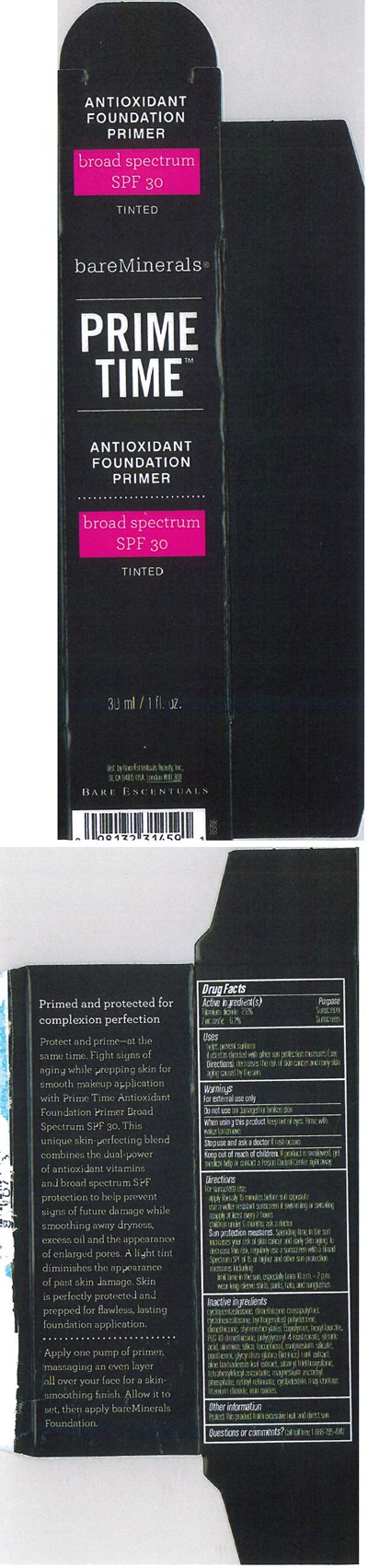 be-01.jpg Principal Display Panel - 30 ml Bottle Carton - be 01