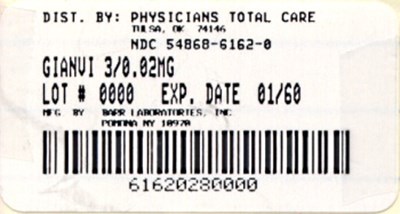 Gianvi (drospirenone And Ethinyl Estradiol Tablets) 3 mg/0.02 mg Pouch (6162)