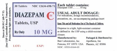 diazepam10-03.jpg image of label - diazepam10 03