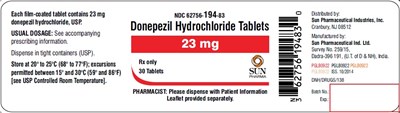 spl-donepezil-label-23mg.jpg spl-donepezil-label-23mg - spl donepezil label 23mg