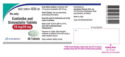 ezetim-simvast-fig3.jpg PACKAGE LABEL-PRINCIPAL DISPLAY PANEL - 10 mg/20 mg (30 Tablets Bottle) - ezetim simvast fig3
