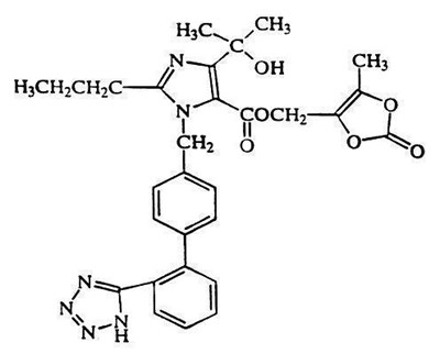 Structural Formula For Olmesartan Medoxomil (Olmesartan Medoxomil Structure 1)