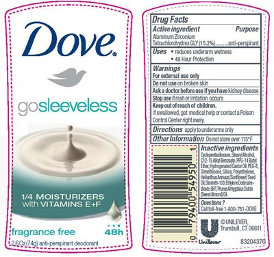 Dove Go Sleeveless Fragrance Free 48 Pdp (Dovegoslvlsfragrancefreepdp48)
