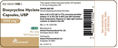 1110 (Doxycycline Hyclate Capsules Usp 100mg 2)