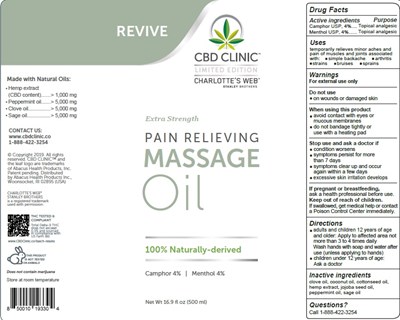 Label (Label Clinic Revivemassageoil 24909 758)
