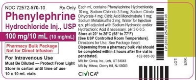 10 mL X 10 Thumb (Phenylephrine Hydrochloride Injection Usp   Civica 5)