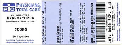 Hydroxyurea Capsules Usp 500 mg (4773)