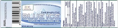 label - blue ice gel
