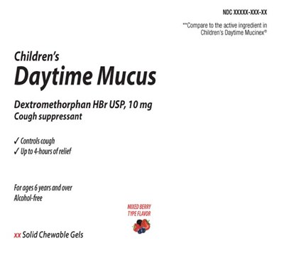 Dextromethorphan Hbr Usp, 10 mg (Childrens Mucus Daytime Chewable Gel Mixed Berry 1)