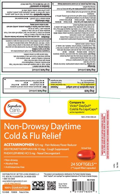 Acetaminophen 325 mg, Dextromethorphan Hbr 10 mg, Phenylephrine HCl 5 mg (Daytime Pe Softgels Pur 1)