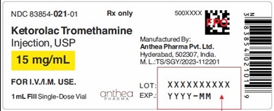 "image Description" (Keto Cont Label 15mg 1ml)