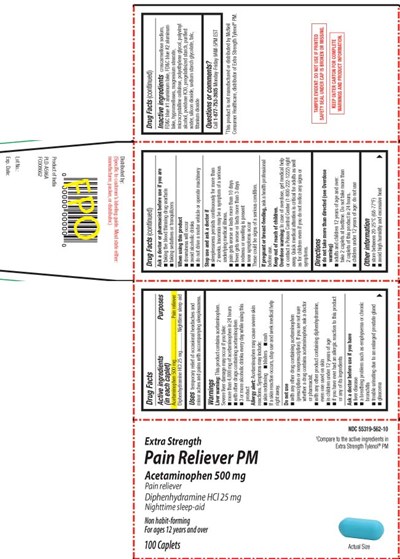 Acetaminophen 500 mg, Diphenhydramine HCl 25 mg (Apap Pm Caplet Tcb 1)