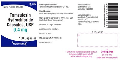 PACKAGE LABEL-PRINCIPAL DISPLAY PANEL - 0.4 mg (100 Capsules Bottle) - tamsulosin fig6