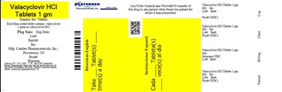 Valacyclovir Tab Labels 1g