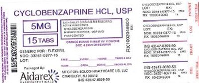33261-0377_cyclobenzaprine-hcl_5mg (Cyclobenzaprine HCl Usp 5mg 2)