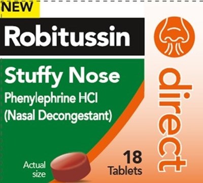 Robitussin Direct Stuffy Nose 18 caplets - image 01
