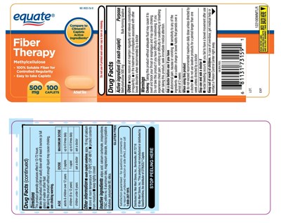 Equate Fiber Therapy Caplets 100caplets (122100pvlr Ol)