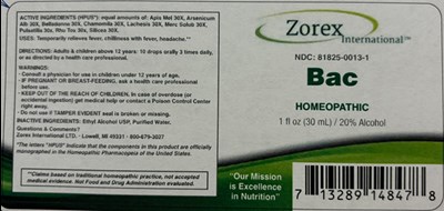 PRINCIPAL DISPLAY PANEL - 30 mL Bottle Label - bac 01