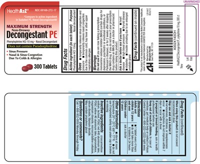 272   Health A2z Phenylephrine HCl 10mg 1