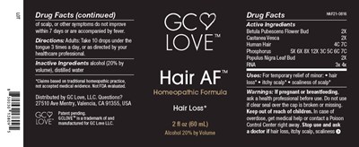 Principal Display Panel - 60 mL Bottle Label - hair 01