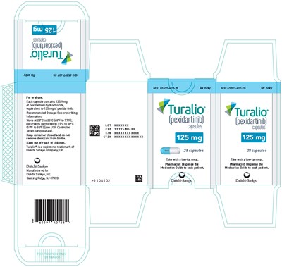 PRINCIPAL DISPLAY PANEL - 125 mg Capsule Bottle Carton - 65597-407-28 - turalio 04