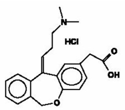 chemical-structure - olopatadine chemical structure