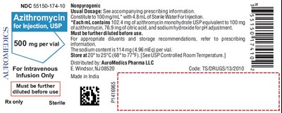 Package Label-principal Display Panel (500 mg per vial)