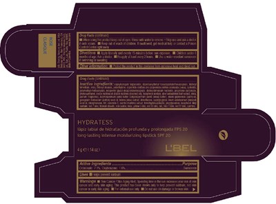 hydratess-04.jpg Principal Display Panel - 4 g Tube Box - ROSE CLASIQUE - hydratess 04