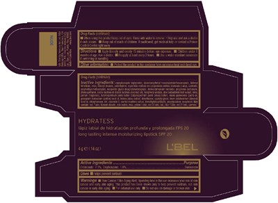 hydratess-12.jpg Principal Display Panel - 4 g Tube Box - NUDE - hydratess 12