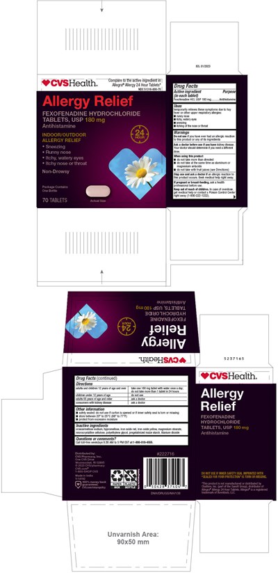 PRINCIPAL DISPLAY PANEL - 180 mg Tablet Bottle Carton - fexofenadine 01