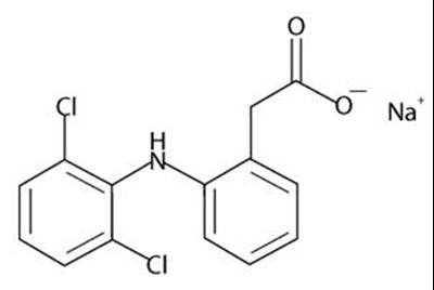 chemical structure - diclofenac 01