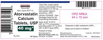 505 (Atorvastatin Calcium 40mg 90s)