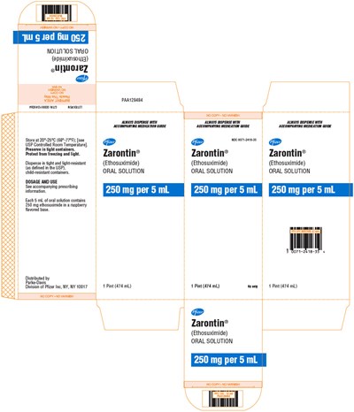 zarontin-06.jpg PRINCIPAL DISPLAY PANEL - 474 mL Bottle Carton - 2418-35 - zarontin 06