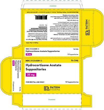 Principal Display Panel (25 mg Suppository Carton)