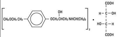 Chemical Structure - metoprolol 01
