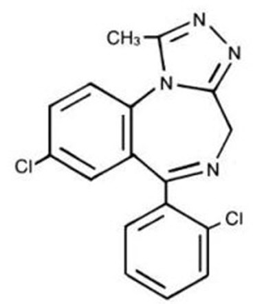 Chemical Structure - triazolam 01