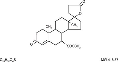 spironolactonetabs-1.jpg This is an image of the structural formula for spironolactone. - spironolactonetabs 1