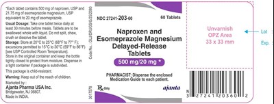 500-20 (Naproxen Esomeprazole 500mg 20mg)