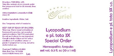 Lycopodiumepltota3soampules