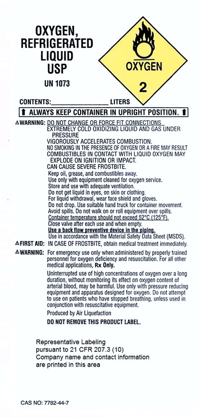 Lox Representative label - LoxLabel