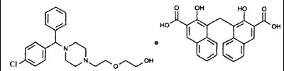 Structural Formula - hydroxyzine pamoate capsule 1