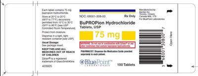 image-02.jpg Bupropion HCl 75mg 100ct Label - Material Code 403925 - image 02