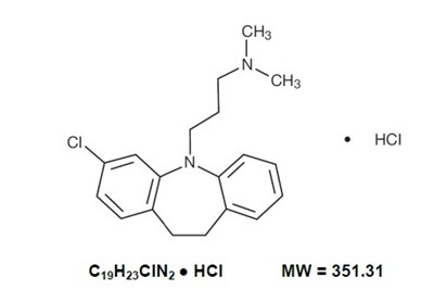 Chemical Structure - clomipramine str