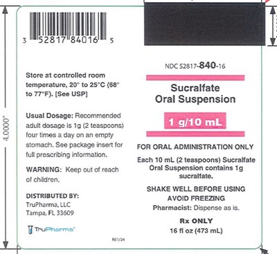 Bottle Label (Sucralfate Oral Suspension 2)