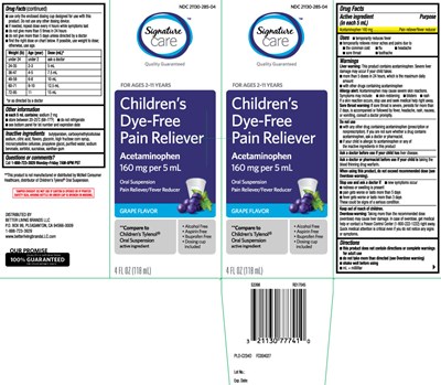Acetaminophen 160 mg (Childrens Acetaminophen Dye Free Grape Liquid 1)