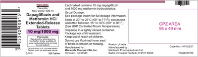 505 (Dapa Met Er 10mg 1000mg 500s Container)
