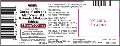 505 (Dapa Met Er 10mg 500mg 90s Container)