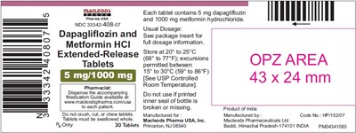 505 (Dapa Met Er 5mg 1000mg 30s Container)