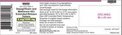 505 (Dapa Met Er 5mg 1000mg 500s Container)