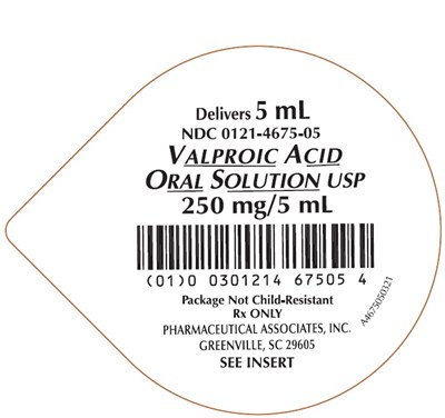 valproic-06.jpg PRINCIPAL DISPLAY PANEL - 5 mL Cup Label - valproic 06